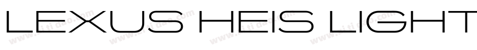 LEXUS HEIS LIGHT U字体转换